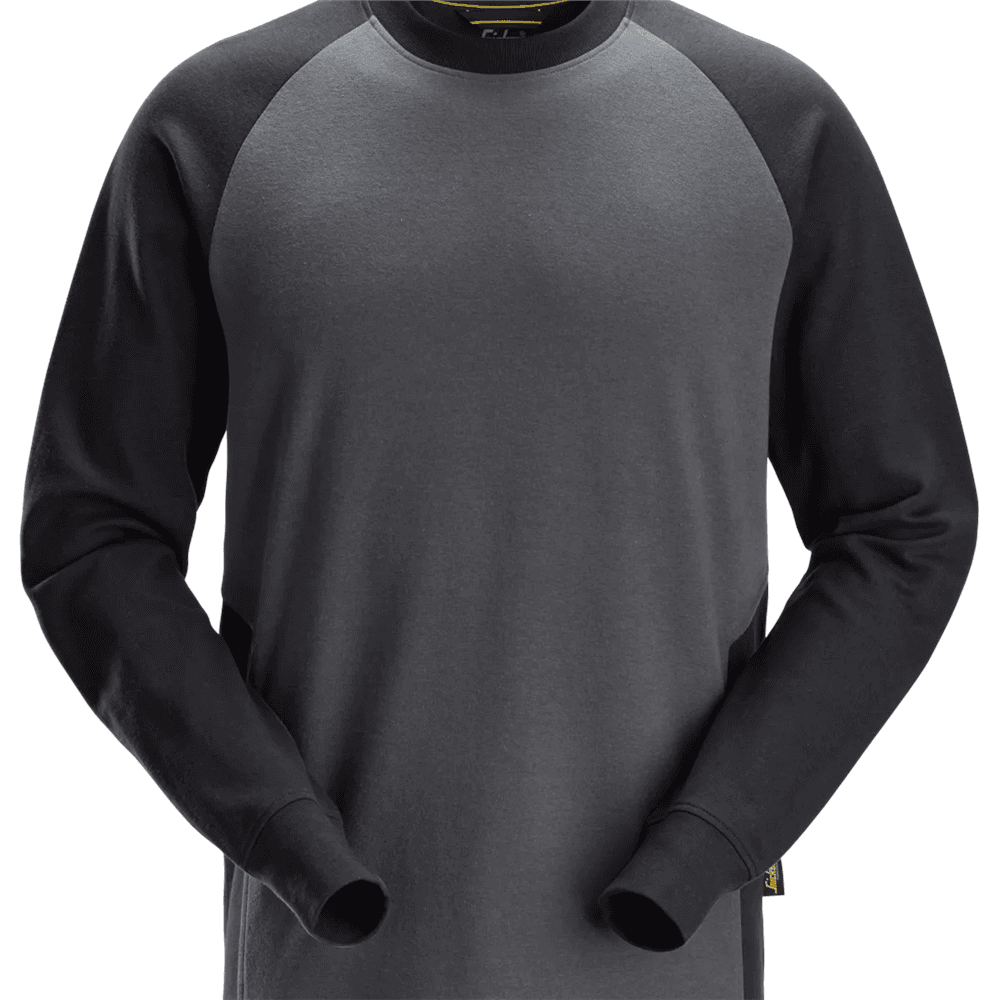 Two Coloured Sweatshirt Steel Grey Black