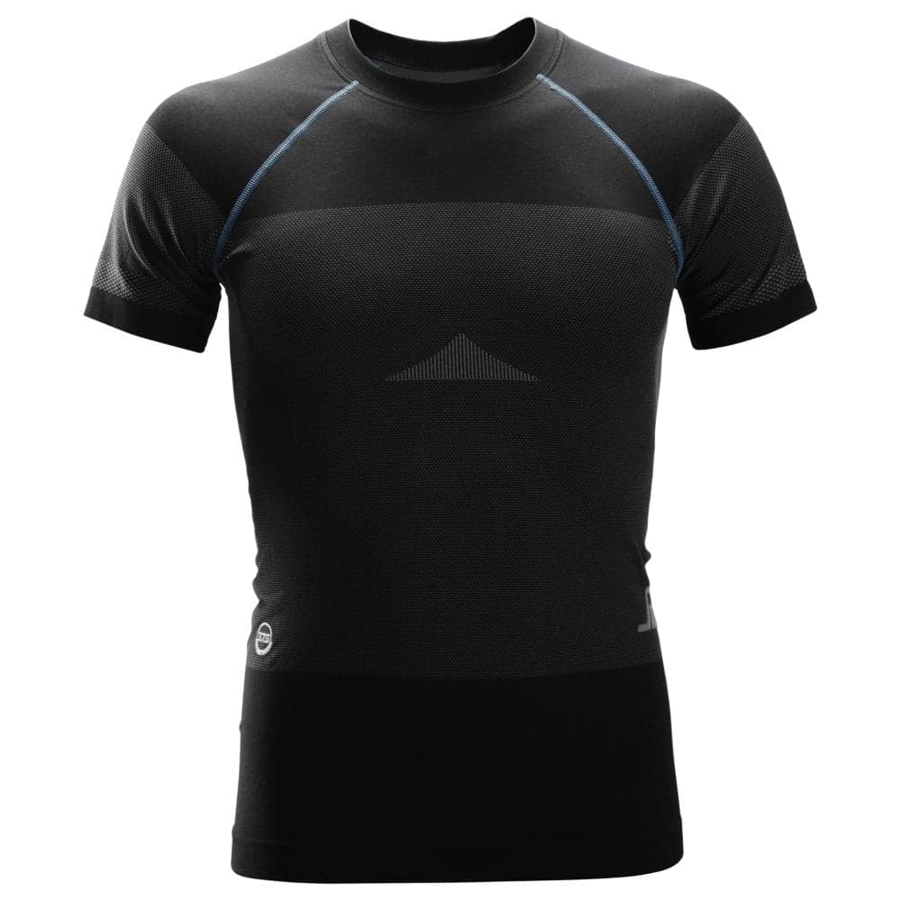 LiteWork Seamless 37.5® Short Sleeve Shirt Black Grey
