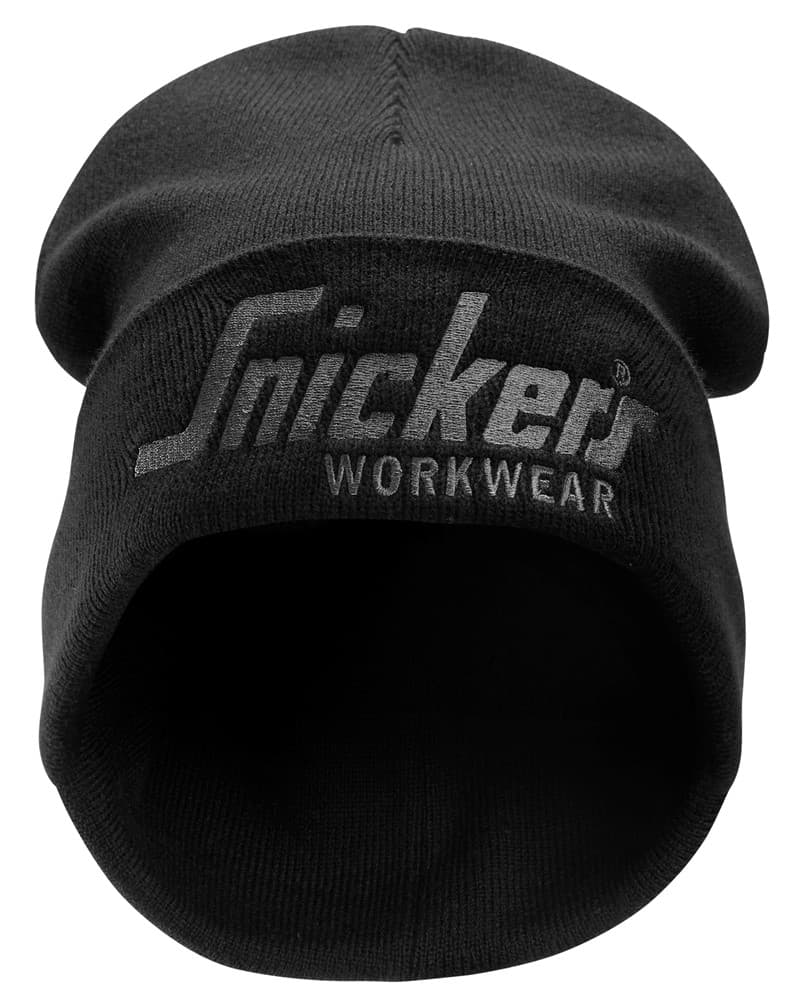 Logo Beanie Black Steel