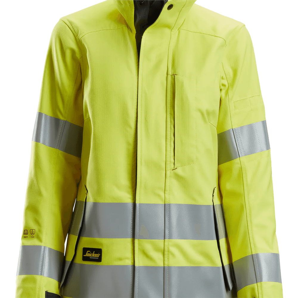 ProtecWork Womans Jacket High Vis Class 3 High Vis Yellow Navy