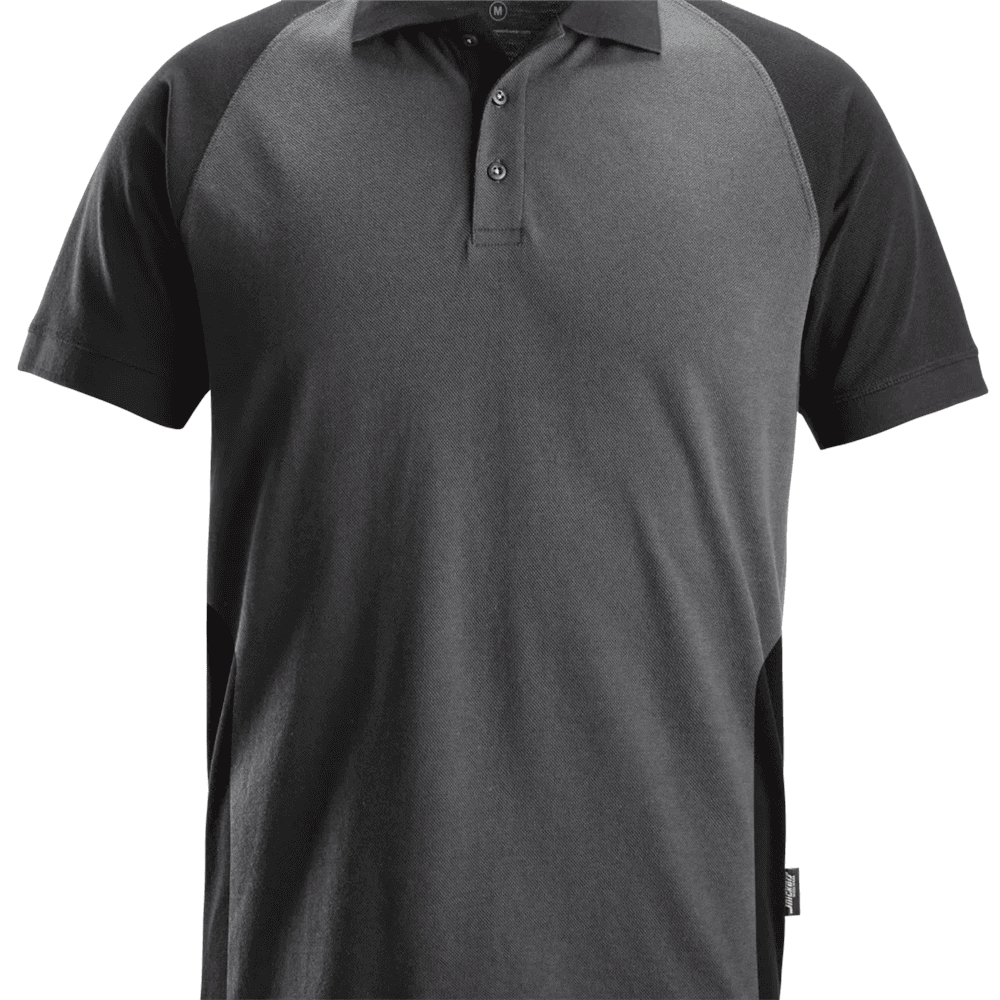 Two Coloured Polo Shirt Steel Grey Black