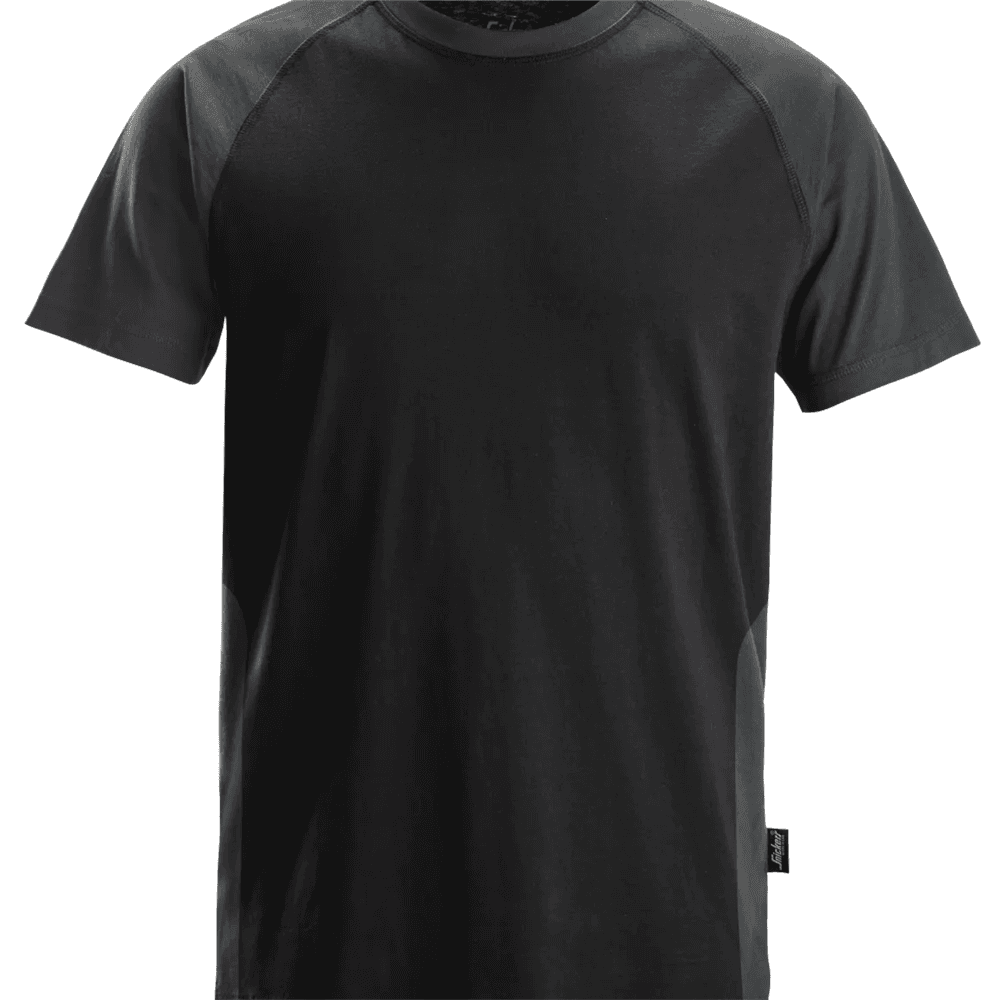 Two Coloured T Shirt Black Steel