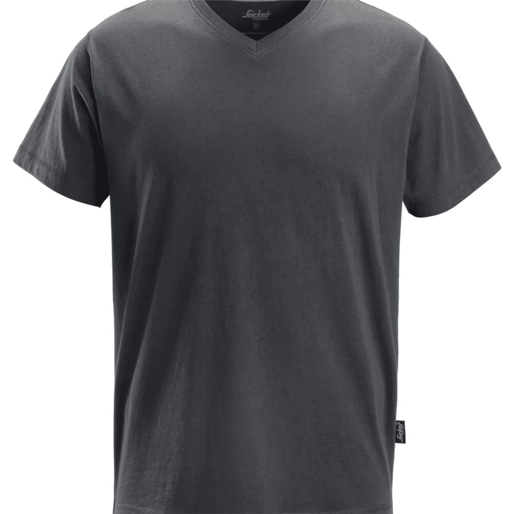 V Neck T Shirt Steel