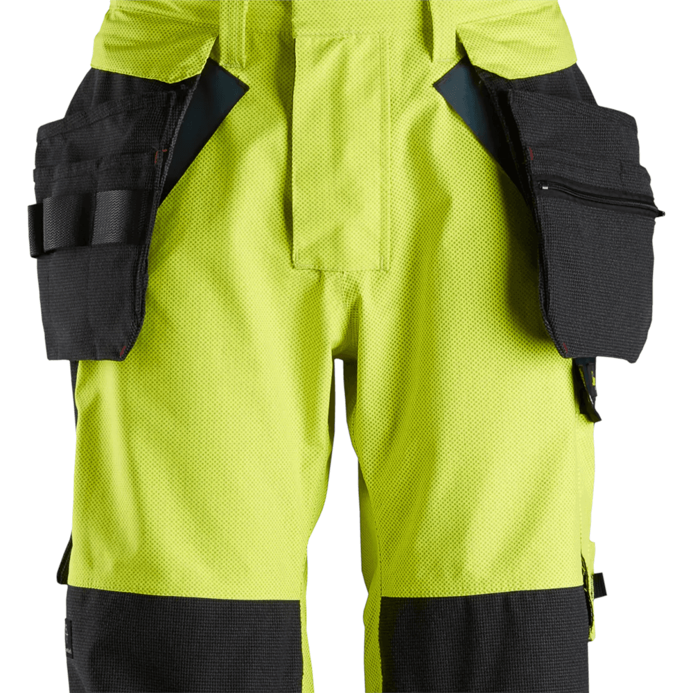 ProtecWork GORE TEX Trousers Holster Pockets High Vis Class 2 High Vis Yellow Navy