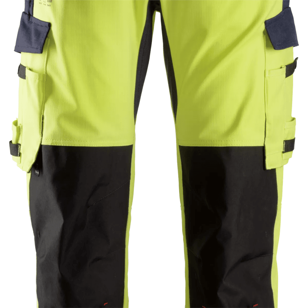 ProtecWork Trousers Reinforced Shin High Vis Class 2 High Vis Yellow Navy 156