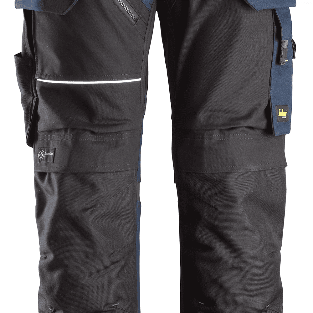 RuffWork Canvas+ Work Trousers+ Holster Pockets Navy Black 160