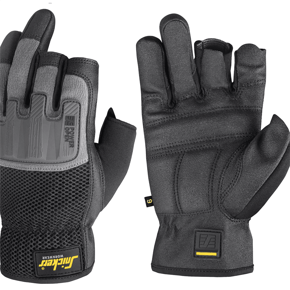 Power Open Gloves Black Rock 8