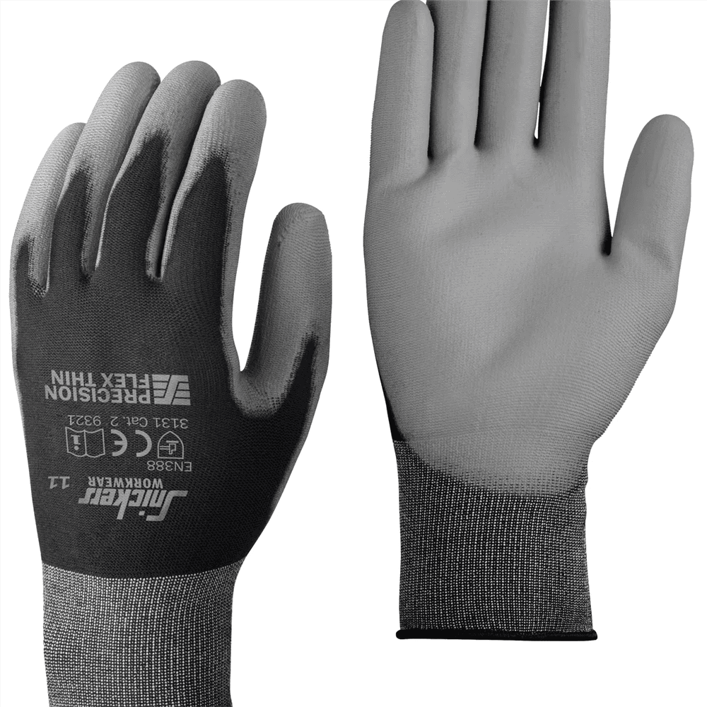Precision Flex Light Gloves Black Rock 7