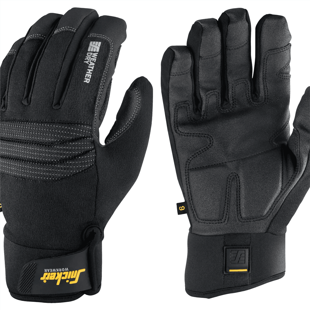 Weather Dry Gloves Black Black 10