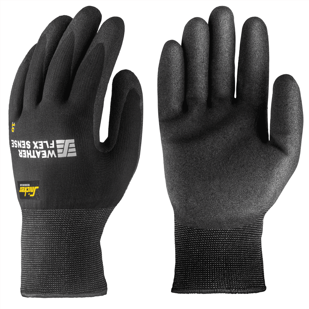 Weather Flex Sense Gloves Black Black 9