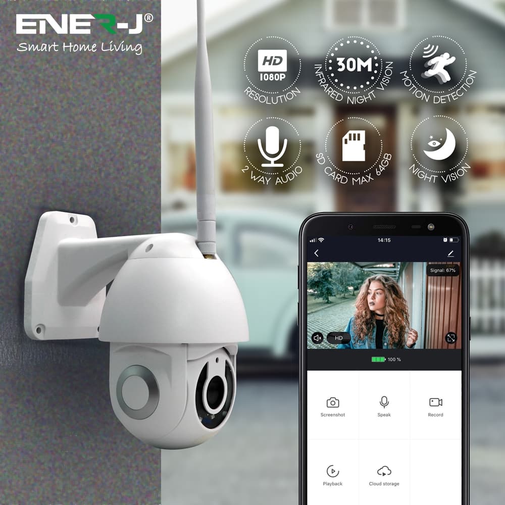 J Smart Wi Fi Dome Outdoor IP Camera IP65