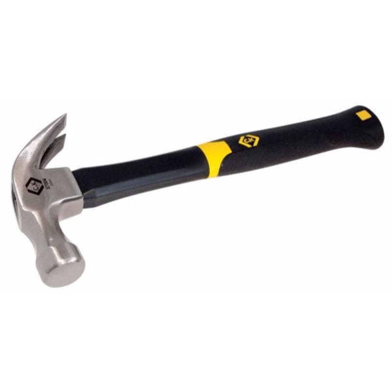 Claw Anti Vibe Fibre Glass Rubber Grip Hammer