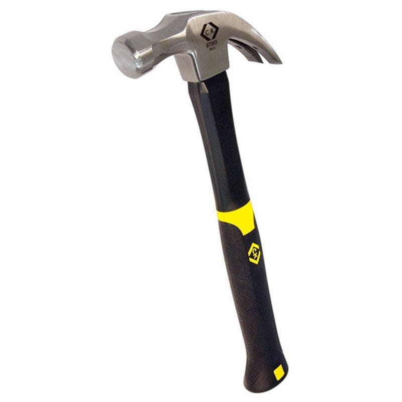 Claw Anti Vibe Fibre Glass Rubber Grip Hammer