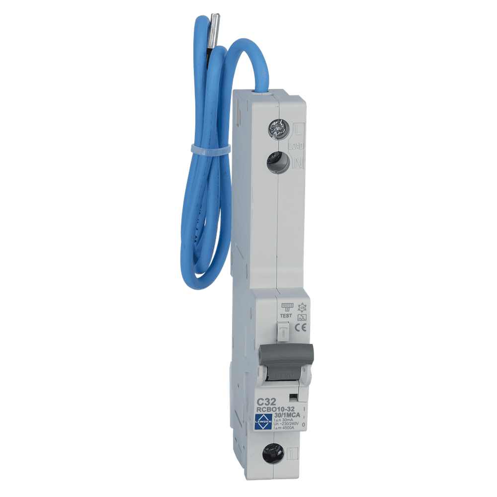 6kA 30mA Single Pole 1 Module C Curve RCBO