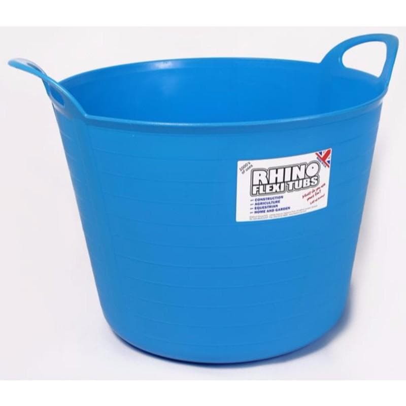 40 Litre Heavy Duty Flexi Flexible Garden Container Storage Bucket Tub Sky Blue