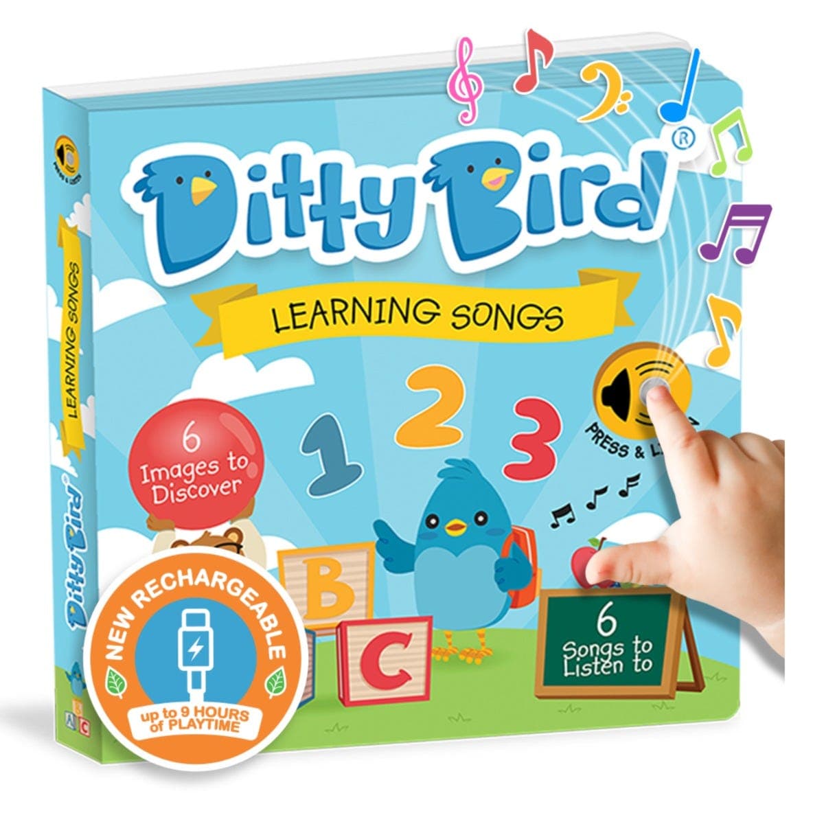Ditty Bird Learning Songs USB C Rechargeable
