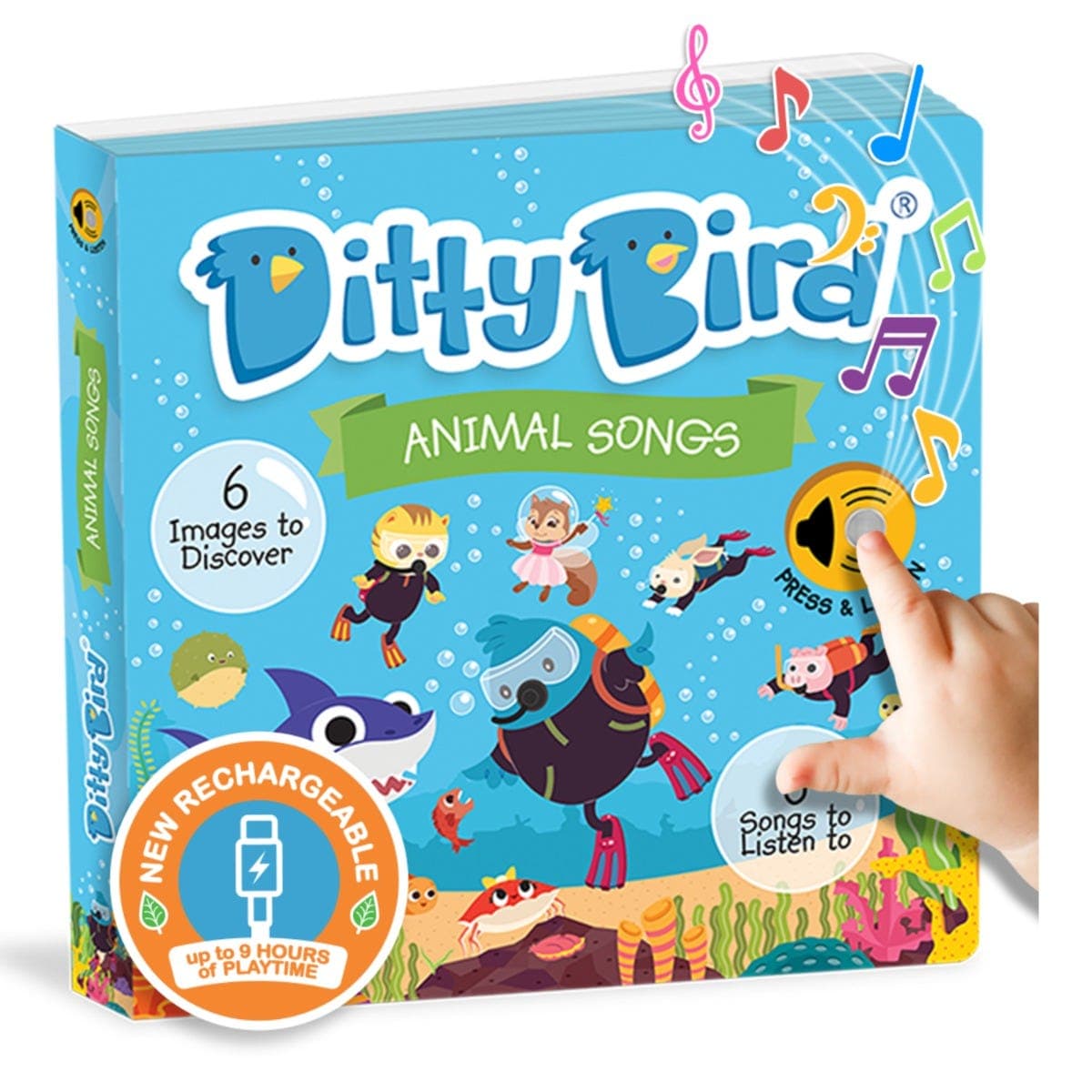 Ditty Bird Animal Songs USB C Rechargeable