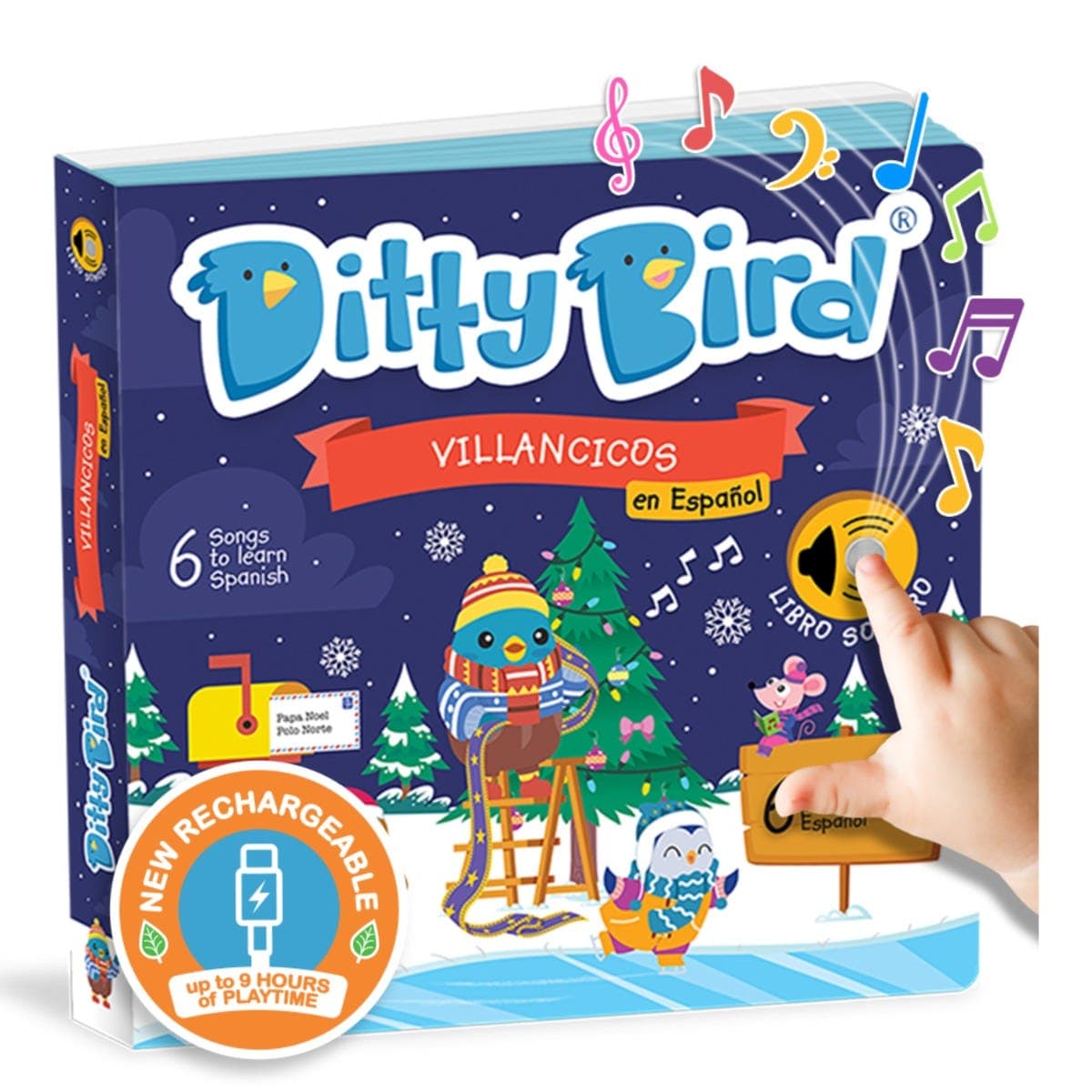 Ditty Bird Villancicos USB C Rechargeable
