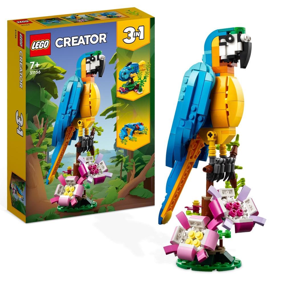 LEGO® 31136 Creator 3 1 Exotic Parrot Animals Building Toy