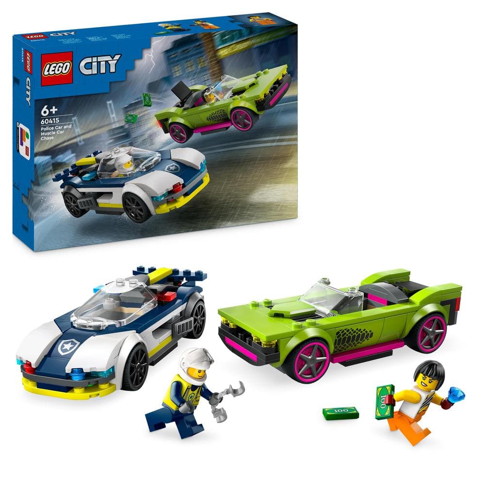 LEGO® City Police Car Muscle Car Chase Set 60415