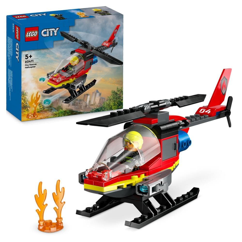 LEGO® City Fire Rescue Helicopter Building Set 60411