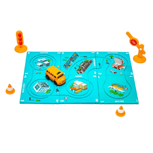 Magnetic Puzzle Track Fire Engine 13 Pieces