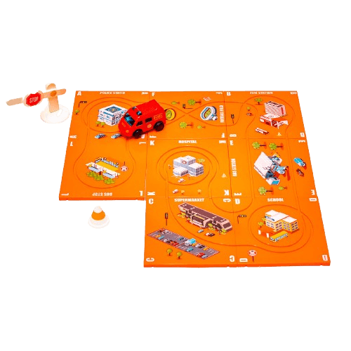 Magnetic Puzzle Track Bus 11 Pieces