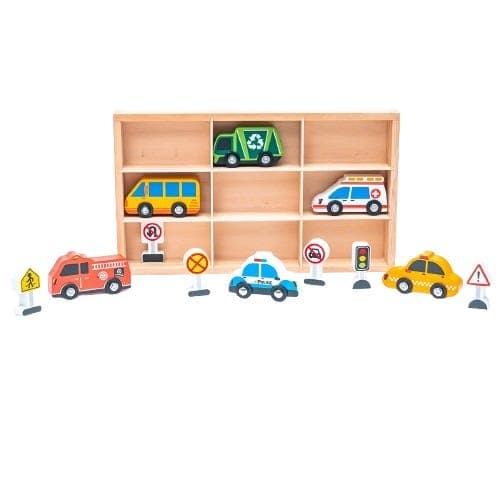 Wooden City Car Set