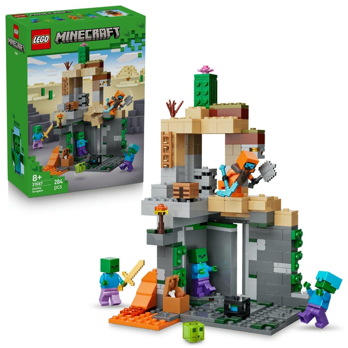 LEGO® Minecraft® Zombie Dungeon Gaming Building Toy 21587