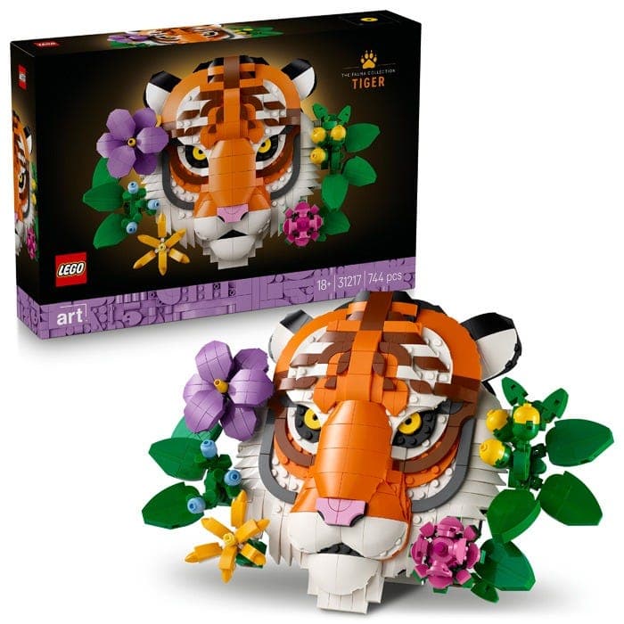 LEGO® Art Fauna Collection – Tiger Housewarming Gift Home 31217