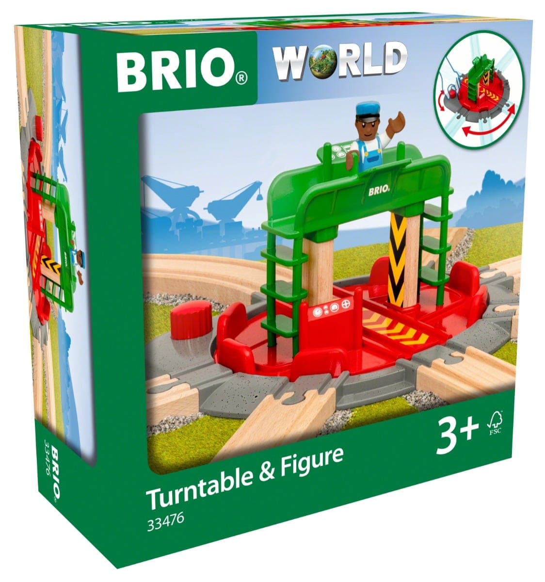 World Railway Track Turntable & Figure