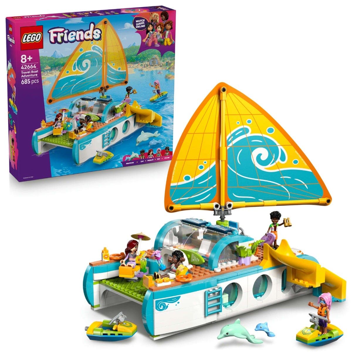 LEGO® Friends Travel Boat Adventure Building Kit Role Play Toy 42664