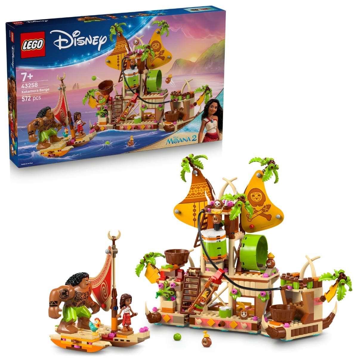 LEGO® Disney Moana 2 Kakamora Barge Toy Building Set 43258