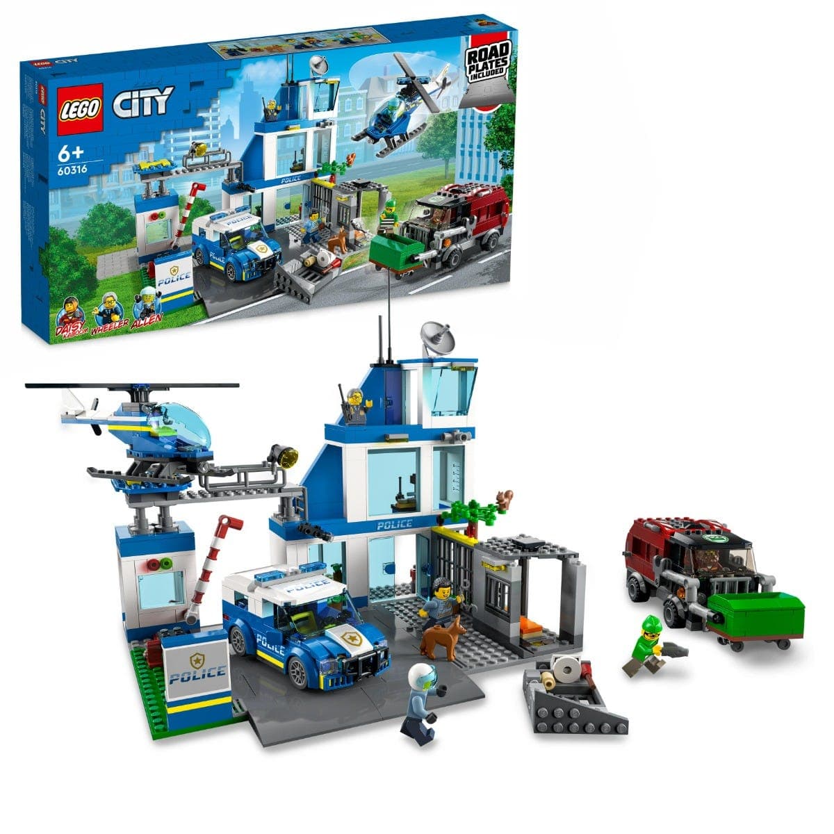 LEGO® City Police Station Truck Toy & Helicopter Set 60316