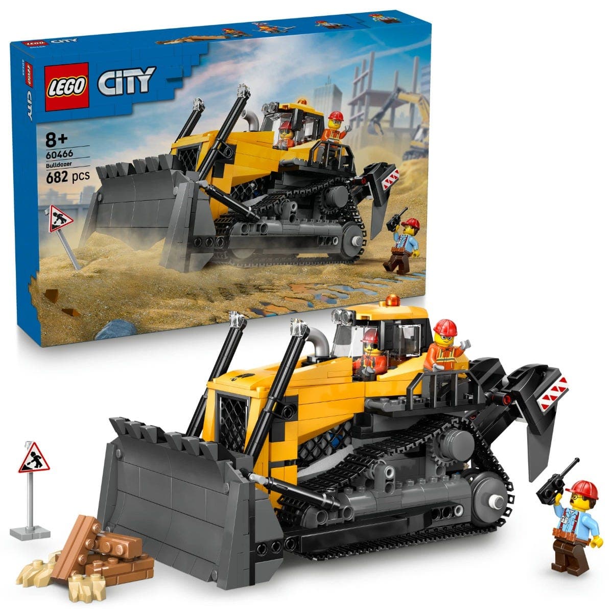 LEGO® City Bulldozer Construction Site Building Toy Playset 60466