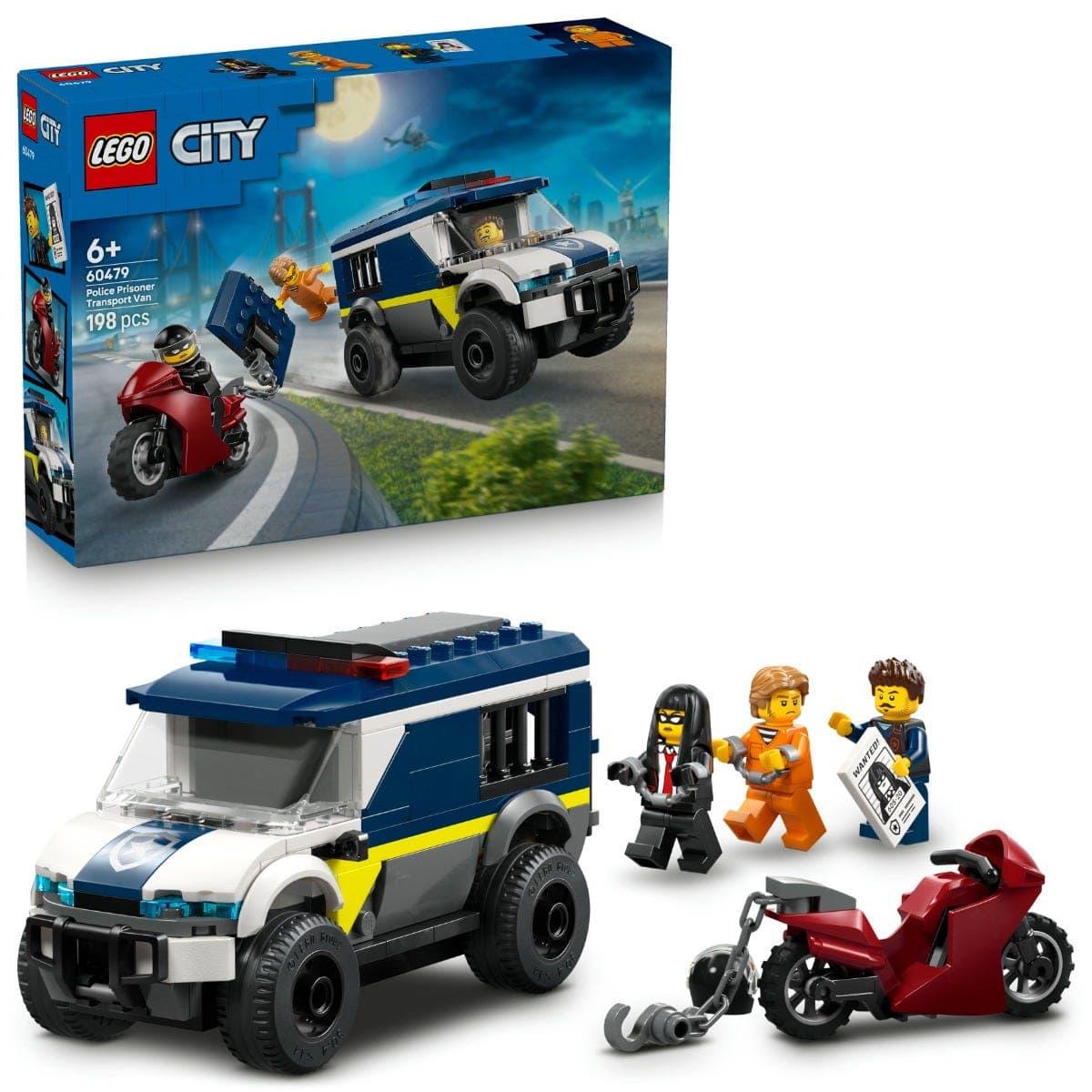 LEGO® City Police Prisoner Transport Van Building Toy 60479