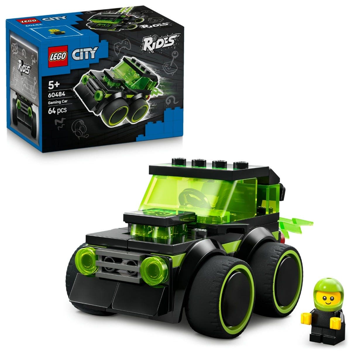 LEGO® City Rides – Gaming Race Car Model Car Kit 60484