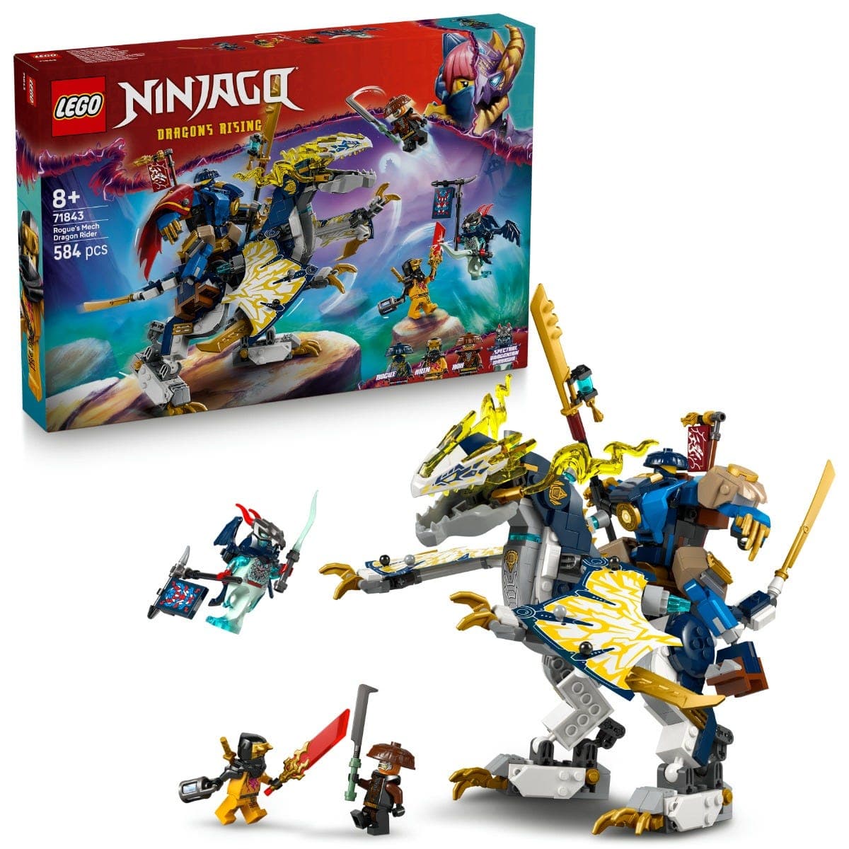LEGO® Ninjago® RogueS Mech Dragon Rider Ninja Toy 71843