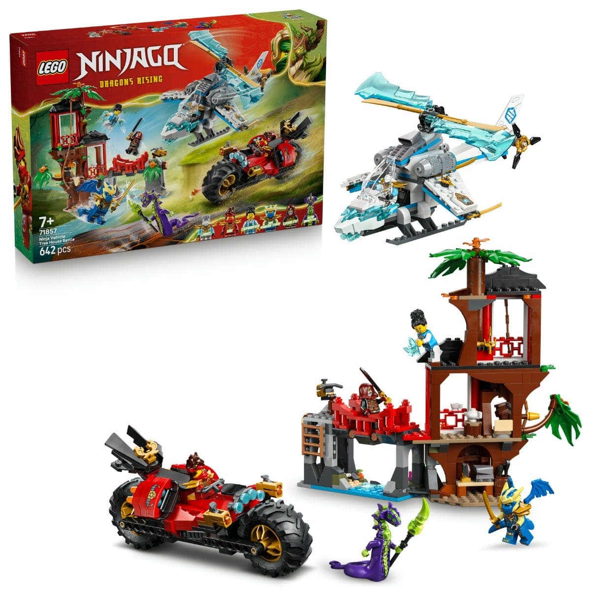 LEGO® NINJAGO® Ninja Vehicle Tree House Battle Toy Set 71857
