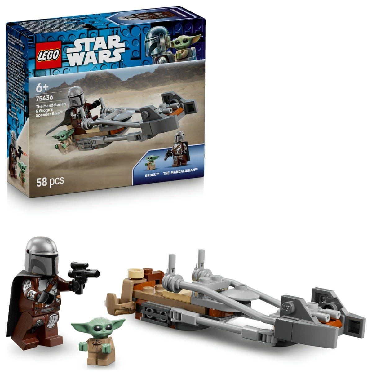 LEGO® Star Wars™ Mandalorian & Grogus Speeder Bike™ 75436