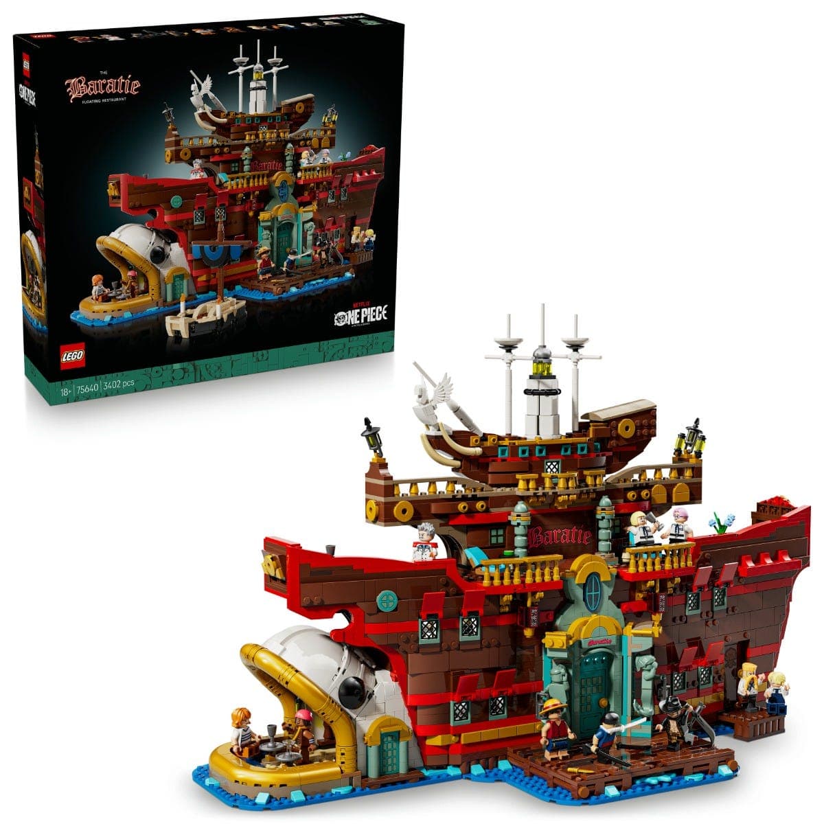 LEGO® One Piece Baratie Floating Restaurant Anime Gift Model Kit 75640