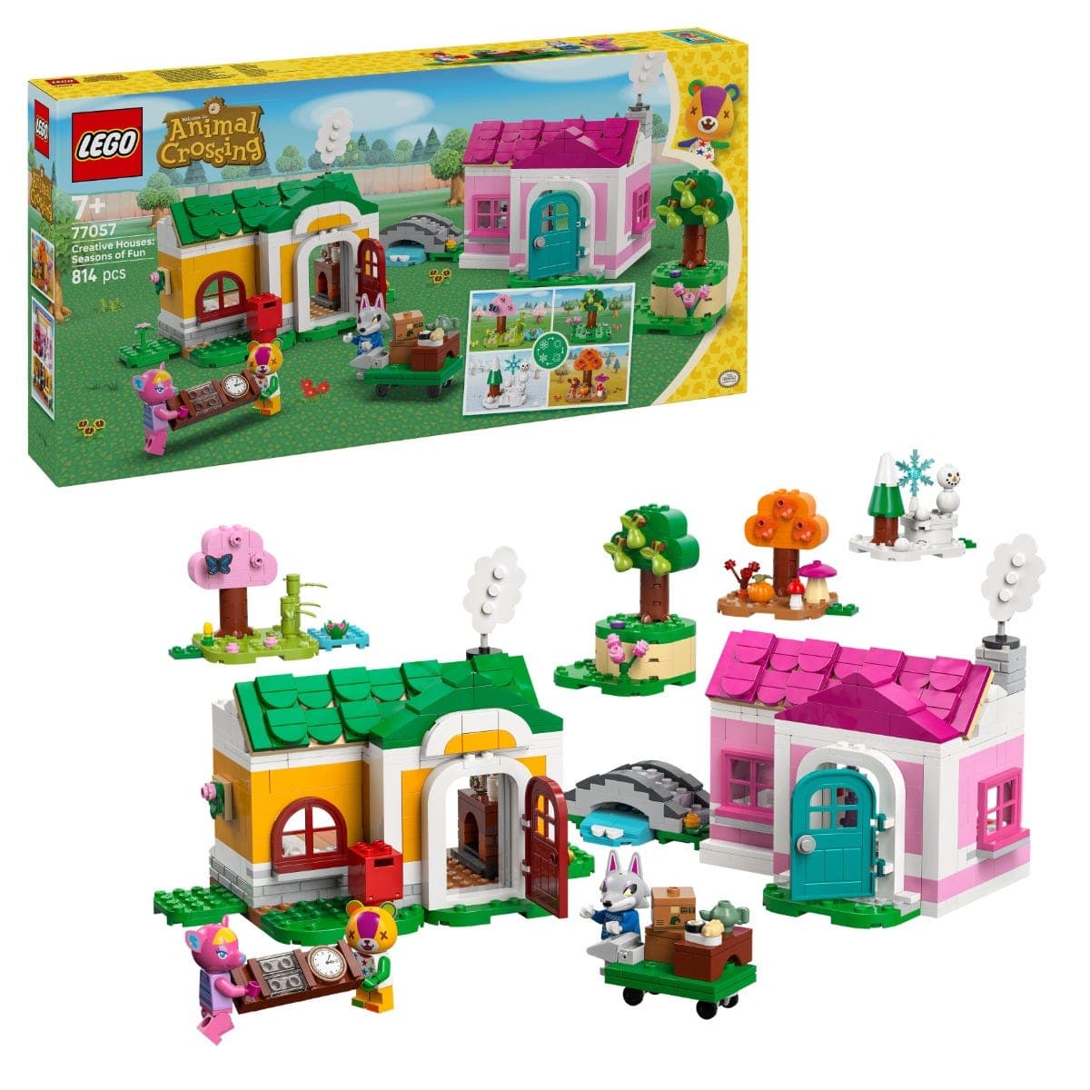 LEGO® Animal Crossing™ Creative Houses Seasons Fun Building Set 77057