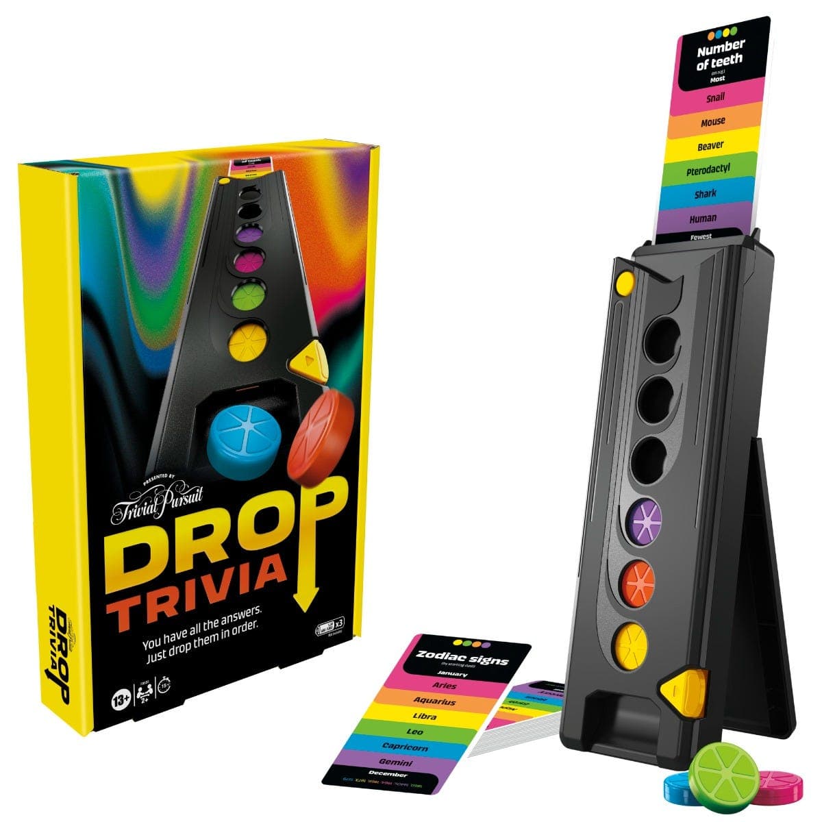 Trivial Pursuit Drop Trivia Family Game