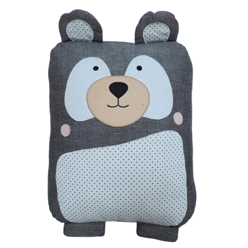 Embroidered Bear Cushion