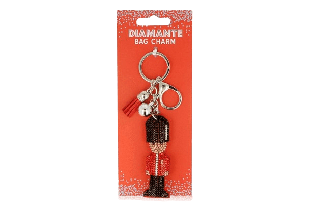 Guardsman Suedette Diamante Keyring