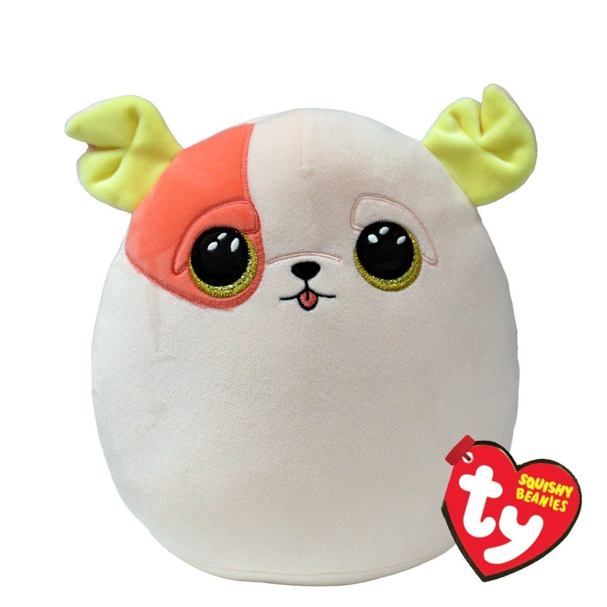 Patch Pug Squishy Beanie 10 Inches