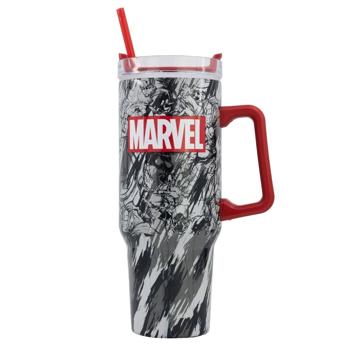 Stor Dw Insulated Stainless Steel Rambler Mug Marvel Pattern