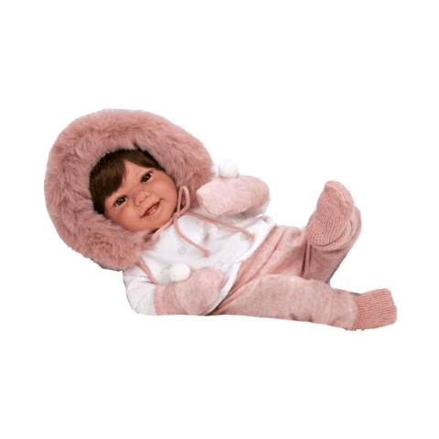 Tori Rosa Fur Bonnet 45Cm