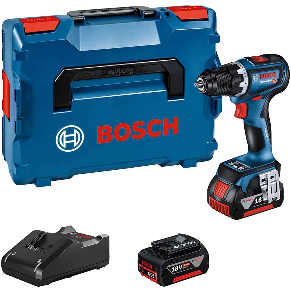 GSR 18V 90 C 18v Cordless Brushless Drill Driver 2 x 4ah Li ion Battery Charger Case