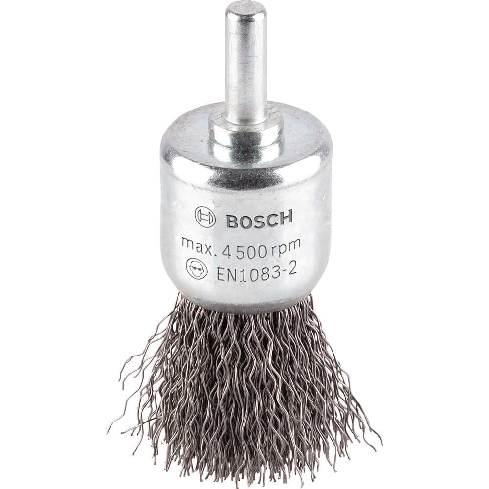 PRO 0.3mm Crimped Steel Wire Pencil Brush 25mm 6mm Shank